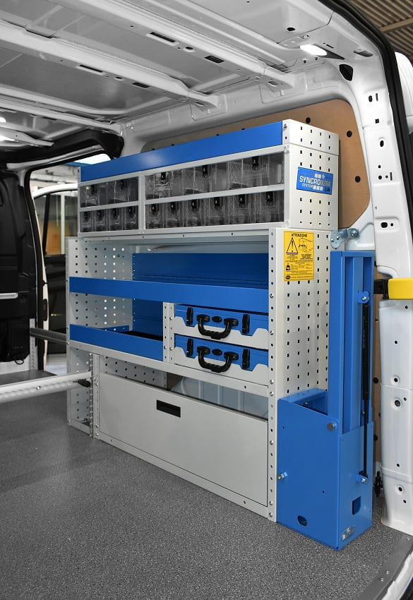 Personalizado con cajones transparentes Syncro México y Chile