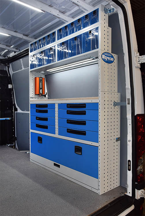 Daily con estante de trabajo y cajones metálicos o transparentes Syncro Ultra México y Chile