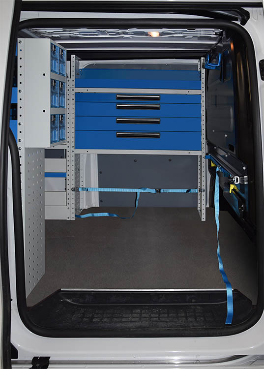 Proace con cajones metálicos Syncro México y Chile