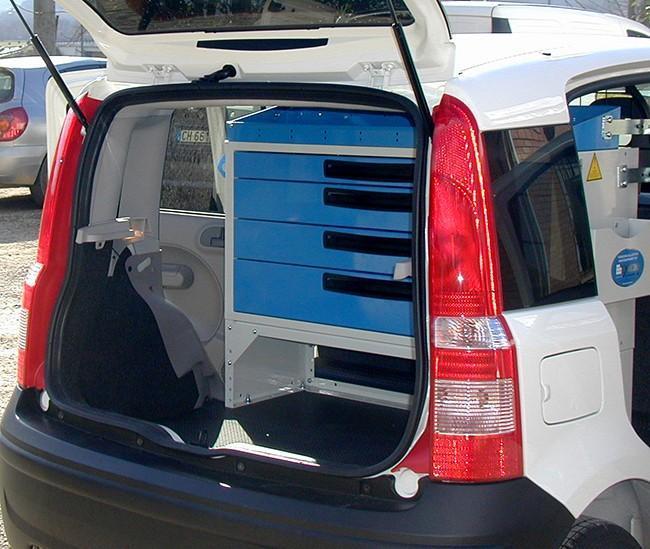 Cajonera para Panda Fiat Syncro México y Chile