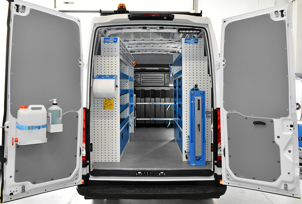 Volkswagen Transporter equipado por Syncro System como taller móvil México y Chile