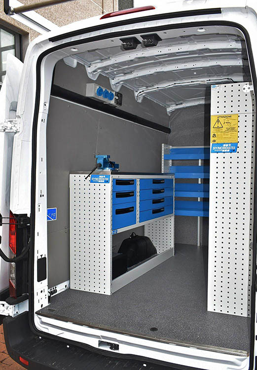 Banco de trabajo para furgoneta de Syncro México y Chile