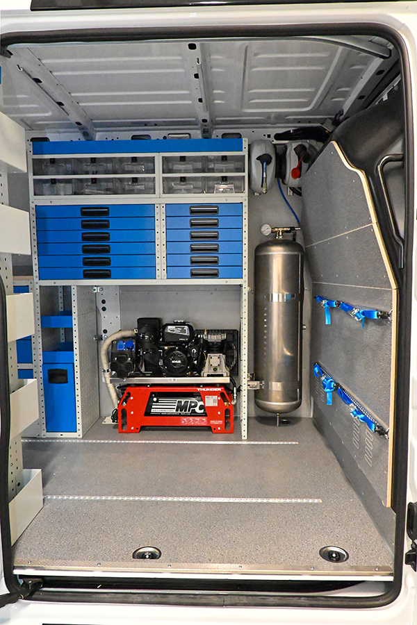 Compresor con tanque adicional para furgonetas Syncro México y Chile