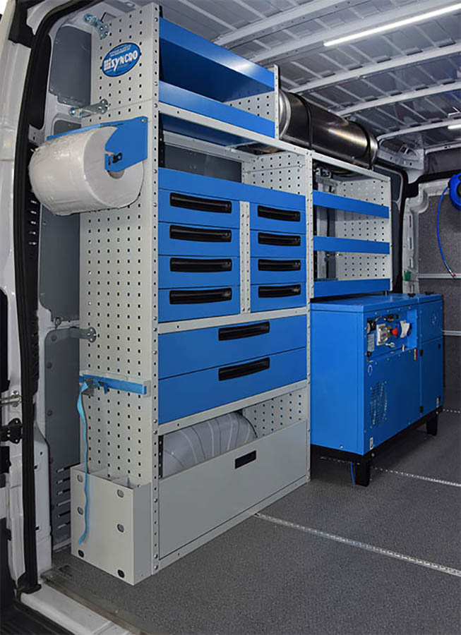 Máquina combinada generador y compresor de Syncro México y Chile