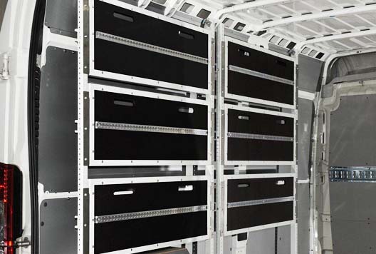 Estantes abatibles cerrados Syncro México y Chile