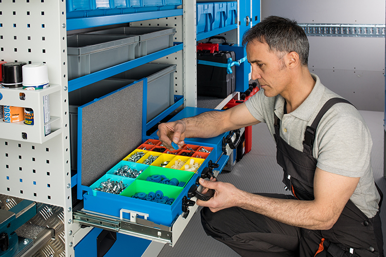 Cajonera para maletas y cajones para vehículos comerciales Syncro México y Chile